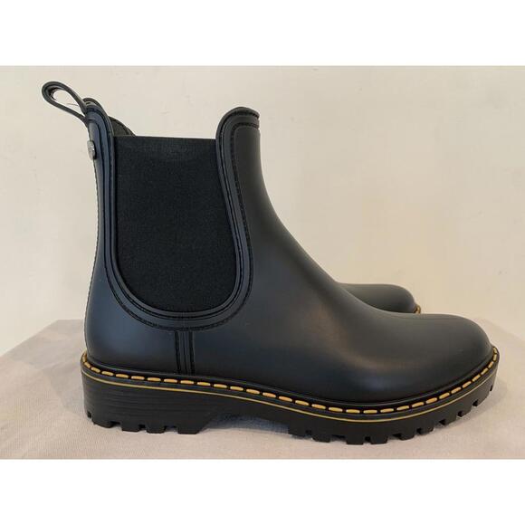Igor Women's Soul Water Rain Rubber Black Boots Made in Spain Size 38 7.5 US - Picture 6 of 15
